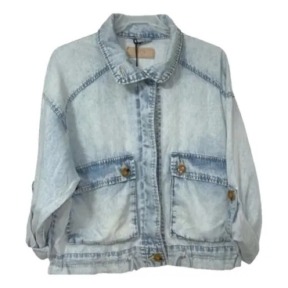 BLANKNYC Stand Collar Denim Jacket size S - Picture 7 of 11